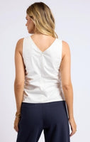 Like Totally Ruched Sleeveless Top