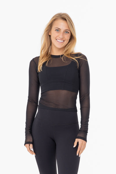 Sheer Mesh Long Sleeve