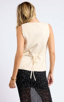 Myra Button Front Knit Vest