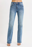 High Rise Straight Jeans