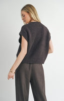 Peyton Oversized V Neck Sweater Vest