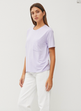 Bamboo Basic Round Neck Short Sleeve Shirt