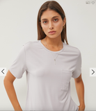 Bamboo Basic Round Neck Short Sleeve Shirt