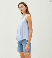 Soft Flowy Round Neck Tank Top