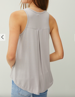 Soft Flowy Round Neck Tank Top