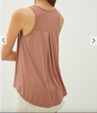 Soft Flowy Round Neck Tank Top