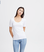 Zola Scoop Neck Short Sleeve Shirt