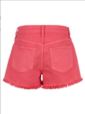 KUT - Jane High Rise Short Fray Hem - Watermelon