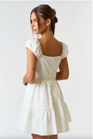 Cotton Eyelet Puff Sleeve Dress