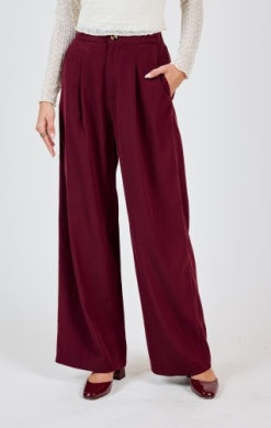 Silent Streets Wide Leg Pleated Pants