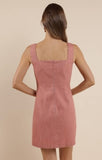 Sunbeam Bow Front Denim Mini Dress