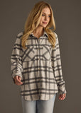 Gray & Charcoal Plaid Button Up