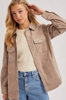 Corduroy Button Down Shacket