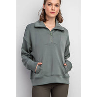 SCUBA QUARTER ZIP FUNNEL NECK PULLOVER