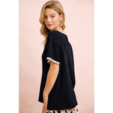 Luna Lace Trim Top