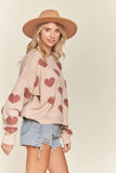 Fluffy Heart Sweater