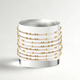 Confetti Beaded Bangle-Champagne