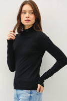 BASIC MOCK NECK SWEATER