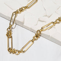 Gilded Gold Necklace-18" Toggle Chain