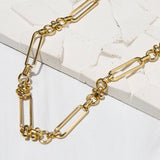 Gilded Gold Necklace-18" Toggle Chain