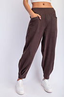 RIB BRUSH COCOON PANT