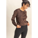 Banded Waist Sweatshirt