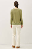BUTTERY  HACCI BRUSHED PULLOVER KNIT TOP