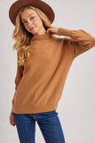 FUNNEL NECK KNIT SWEATER