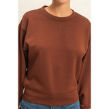 Double Knit Crew Neck Sweatshirt