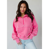 Bright Pink Hooded Sweatshirt