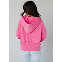 Bright Pink Hooded Sweatshirt