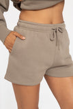 Cotton Blend Sweat Shorts