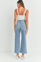 Patch Pocket Wide Leg Denim