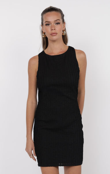 Hideaway Lace Open Back Mini Dress