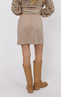 Kisses Faux Suede Mini Skirt