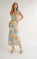 Beach Club Cutout Ruffled Maxi Dress