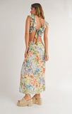 Beach Club Cutout Ruffled Maxi Dress