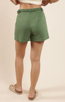 Good Day Braided Belt Shorts