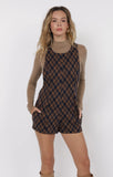 In Time Plaid Romper