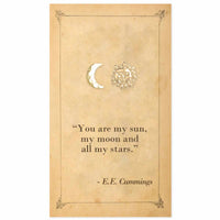 ZAD - Literary Quotes Celestial Post Earrings