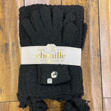 Chenille Glove and Scarf Set